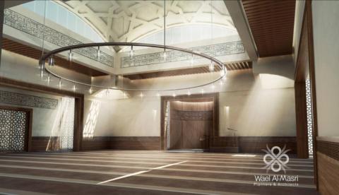 Prayer Hall in a mosque in the UAE                               